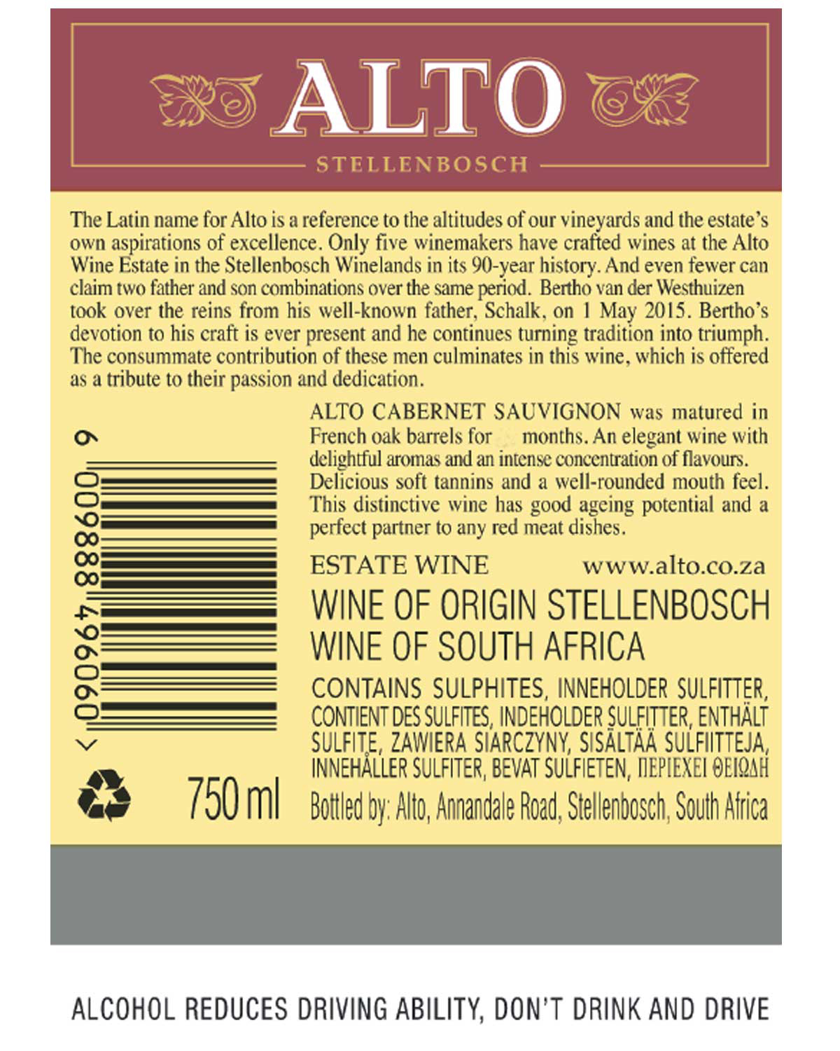 Alto Cabernet Sauvignon 2018