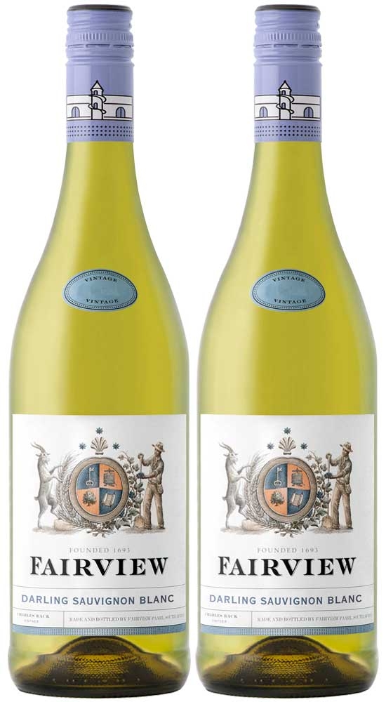 Fairview Darling Sauvignon Blanc 2022 2er Paket | Weißwein aus Südafrika