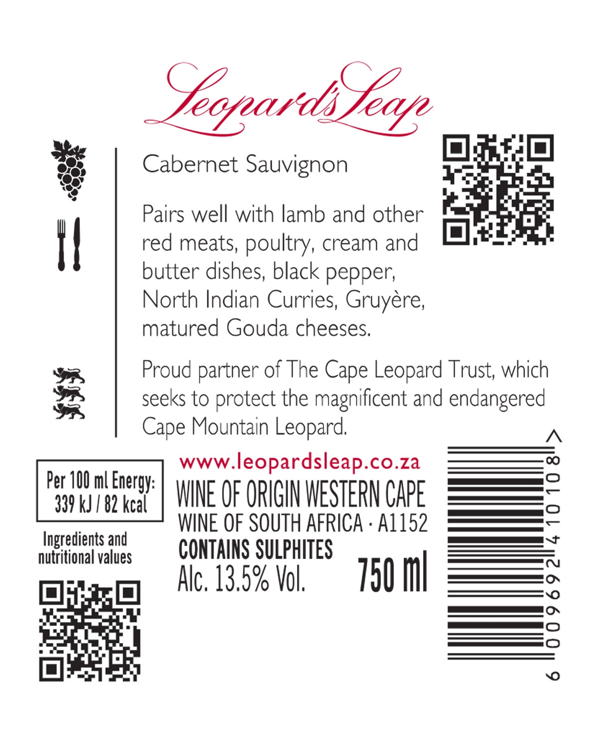 Leopard’s Leap Classic Collection Cabernet Sauvignon 2024