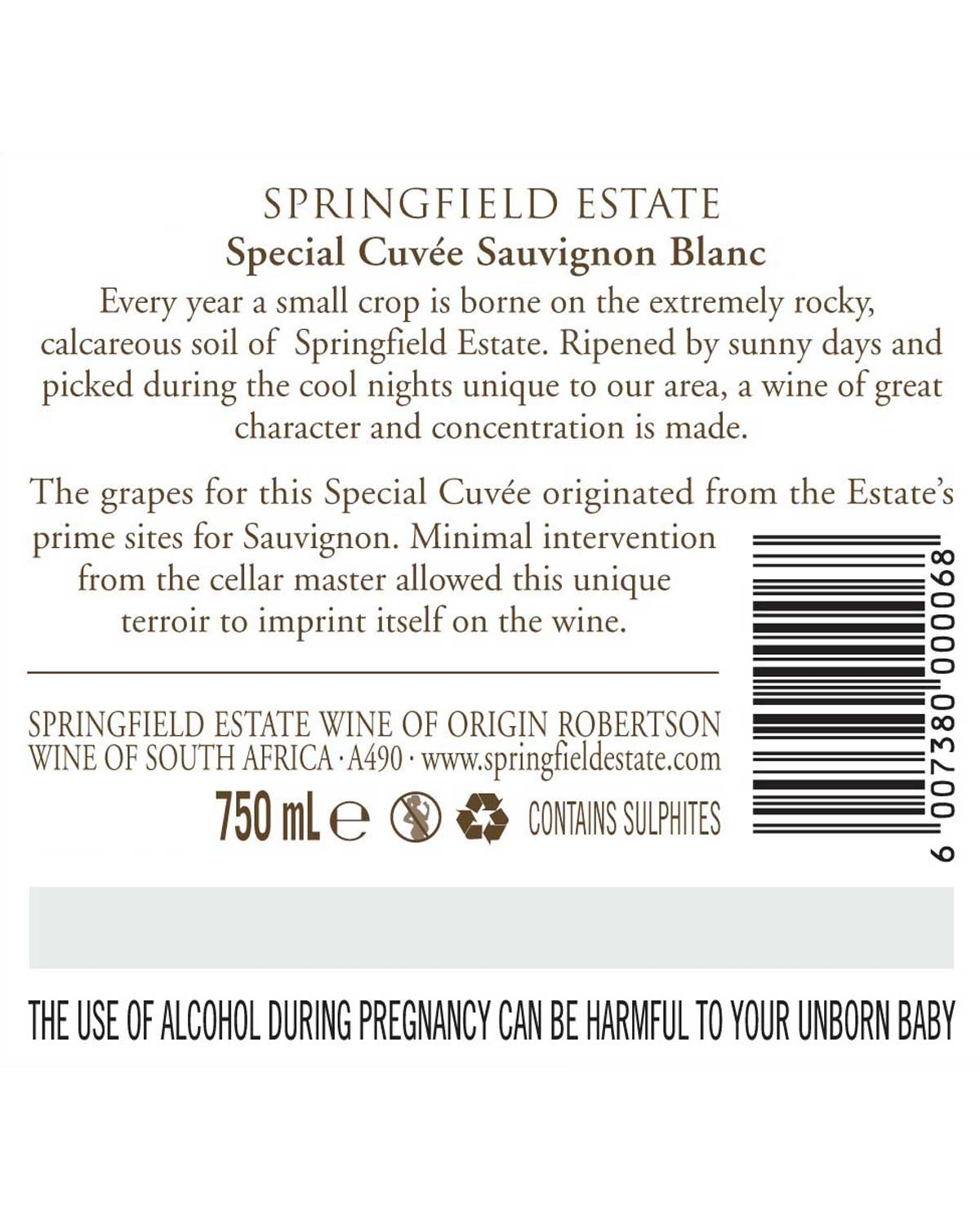Springfield Special Cuvée Sauvignon Blanc 2024