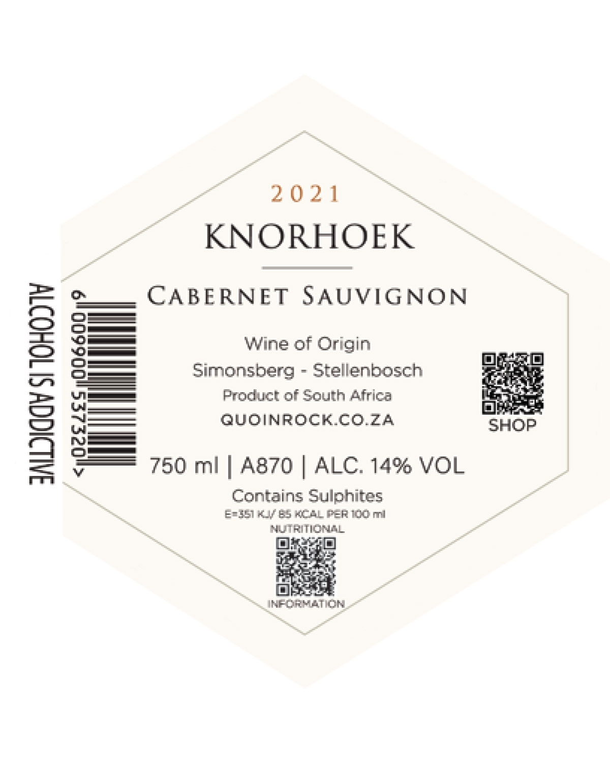 B-Stock: Knorhoek Cabernet Sauvignon 2021