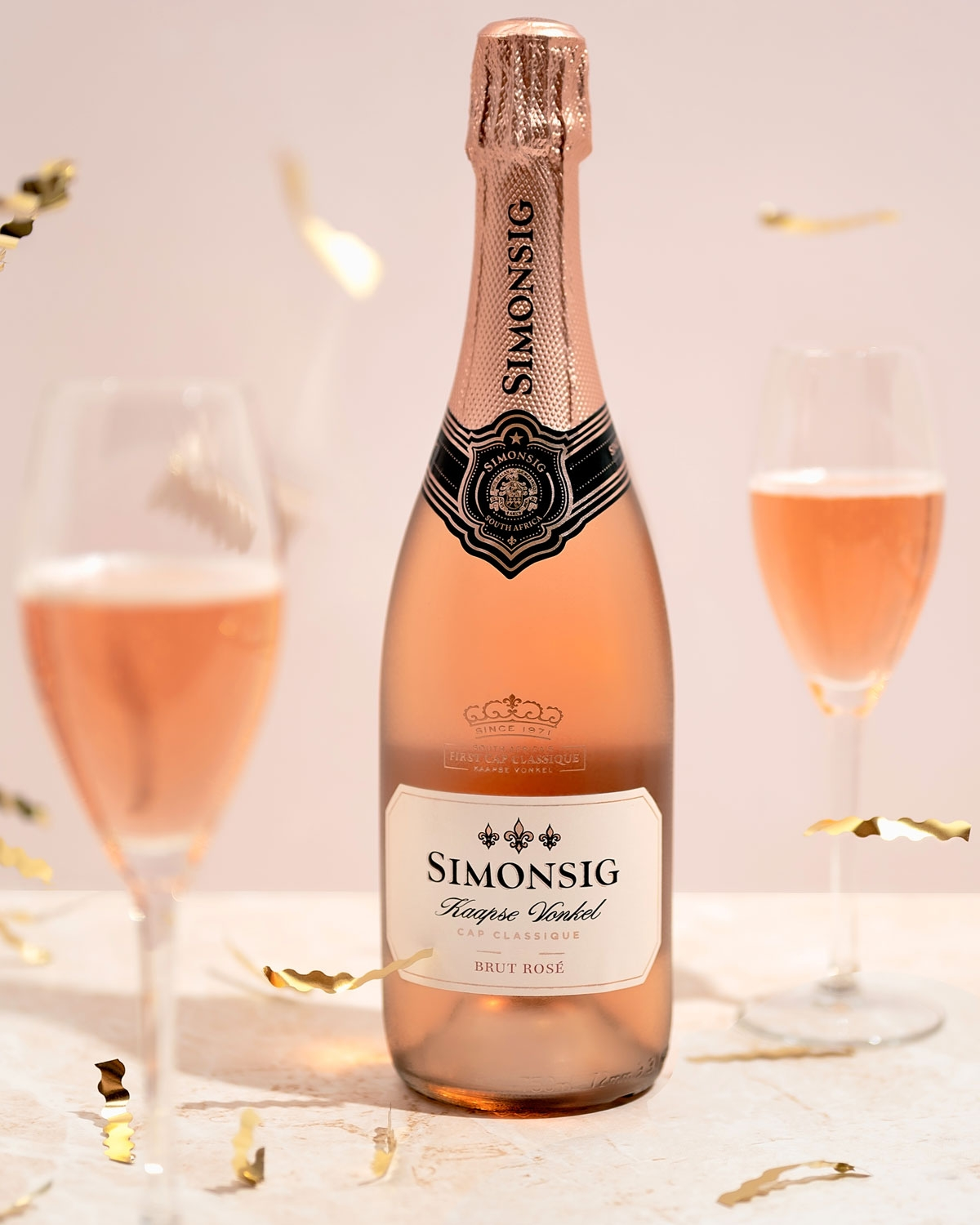 Simonsig Kaapse Vonkel Brut Rosé 2023 Simonsig Kaapse Vonkel Brut Rosé 2023
