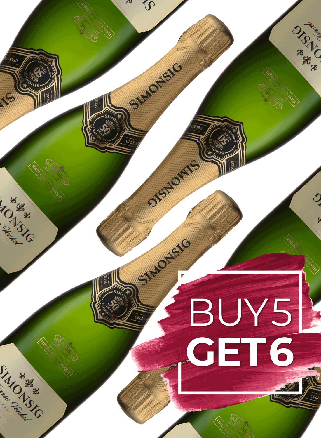 Simonsig Kaapse Vonkel Brut 2024 🌸 Buy 5 & Get 6