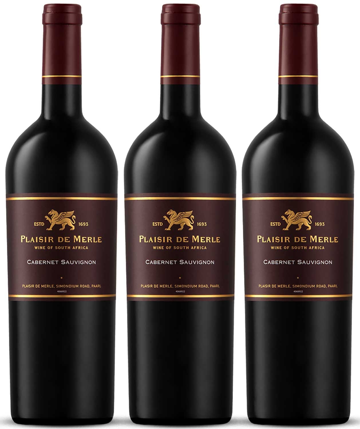 Plaisir Cabernet Sauvignon 3er Weinpaket | 2019 | Rotweinpaket aus Südafrika