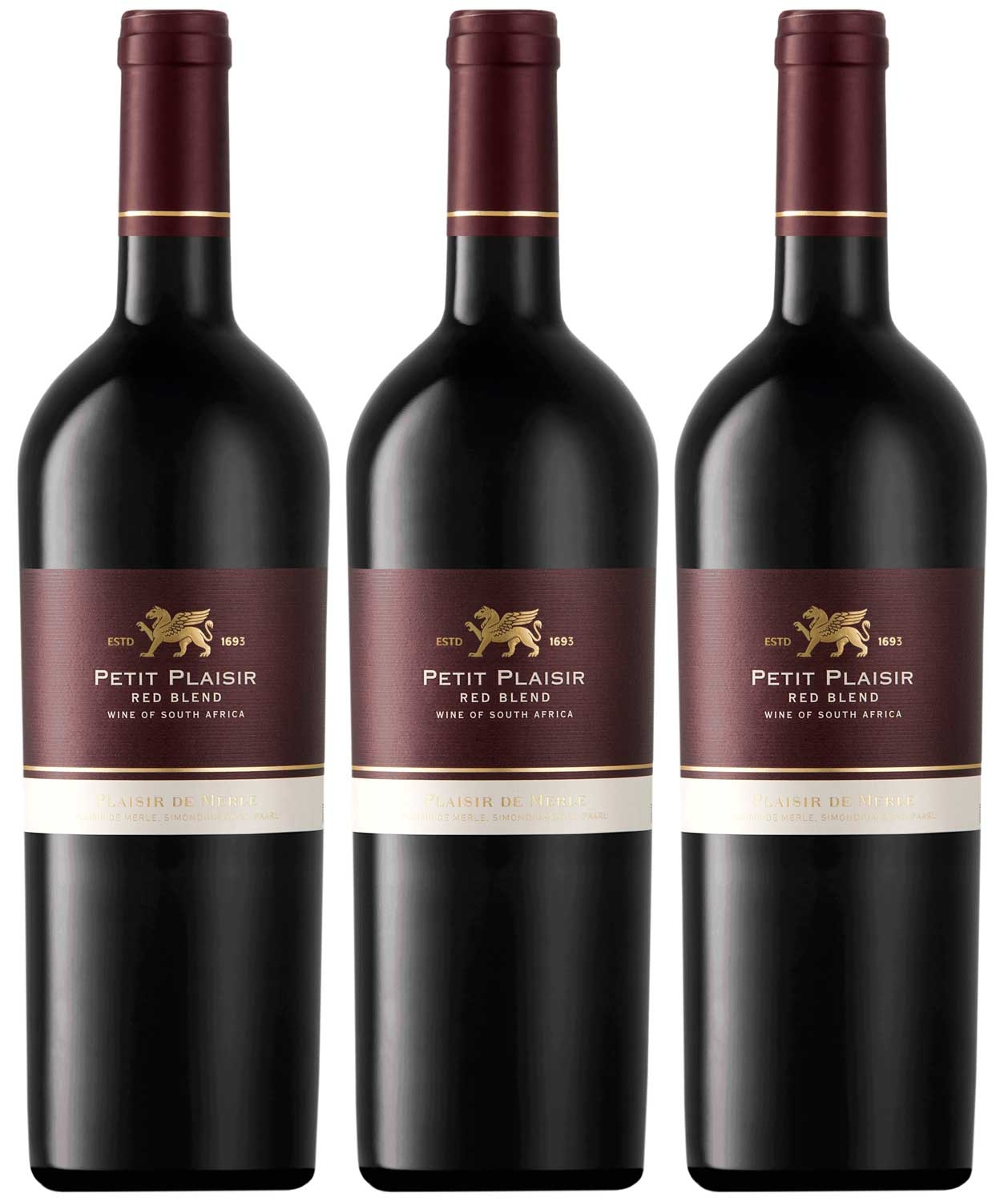 Plaisir Petit Plaisir Red Blend 3er Weinpaket | 2020 | Rotweinpaket aus Südafrika