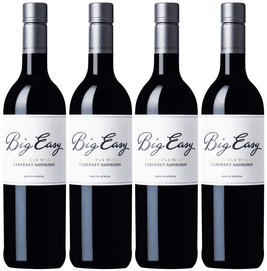 Ernie Els Big Easy Cabernet Sauvignon 4er Weinpaket | 2021 | Rotwein aus Südafrika