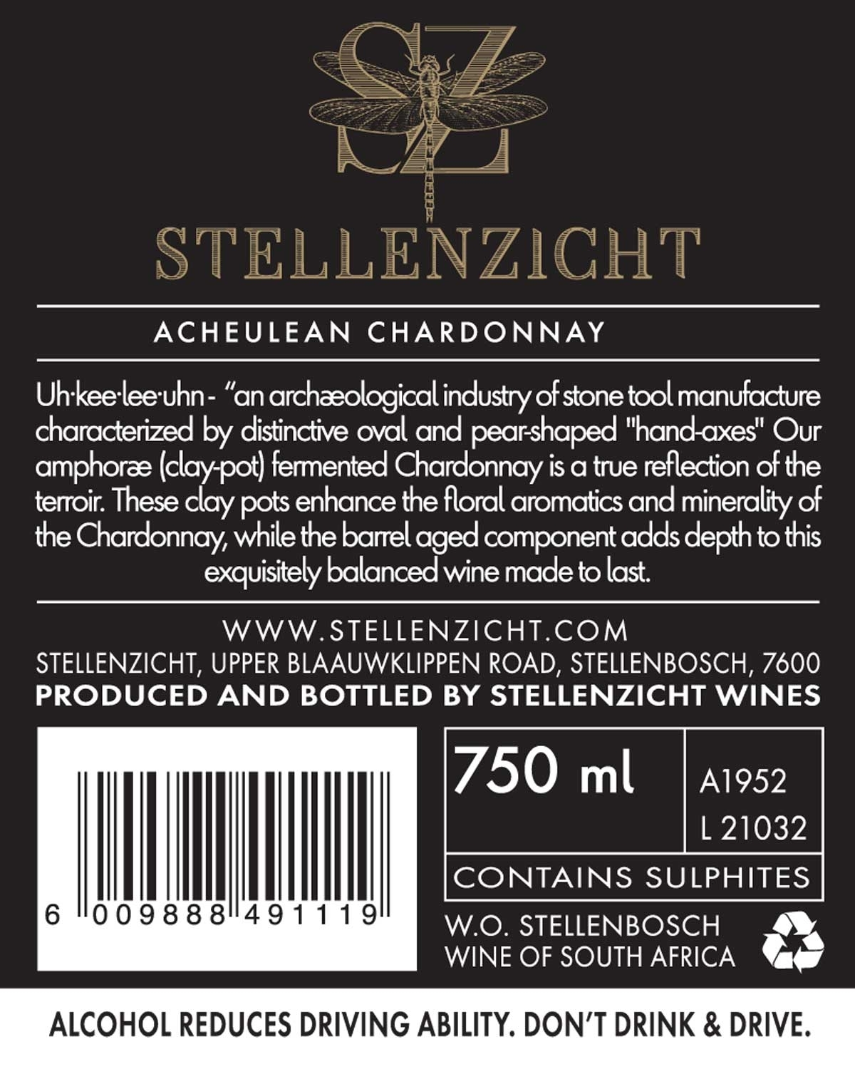 Stellenzicht Acheulean Chardonnay 2023