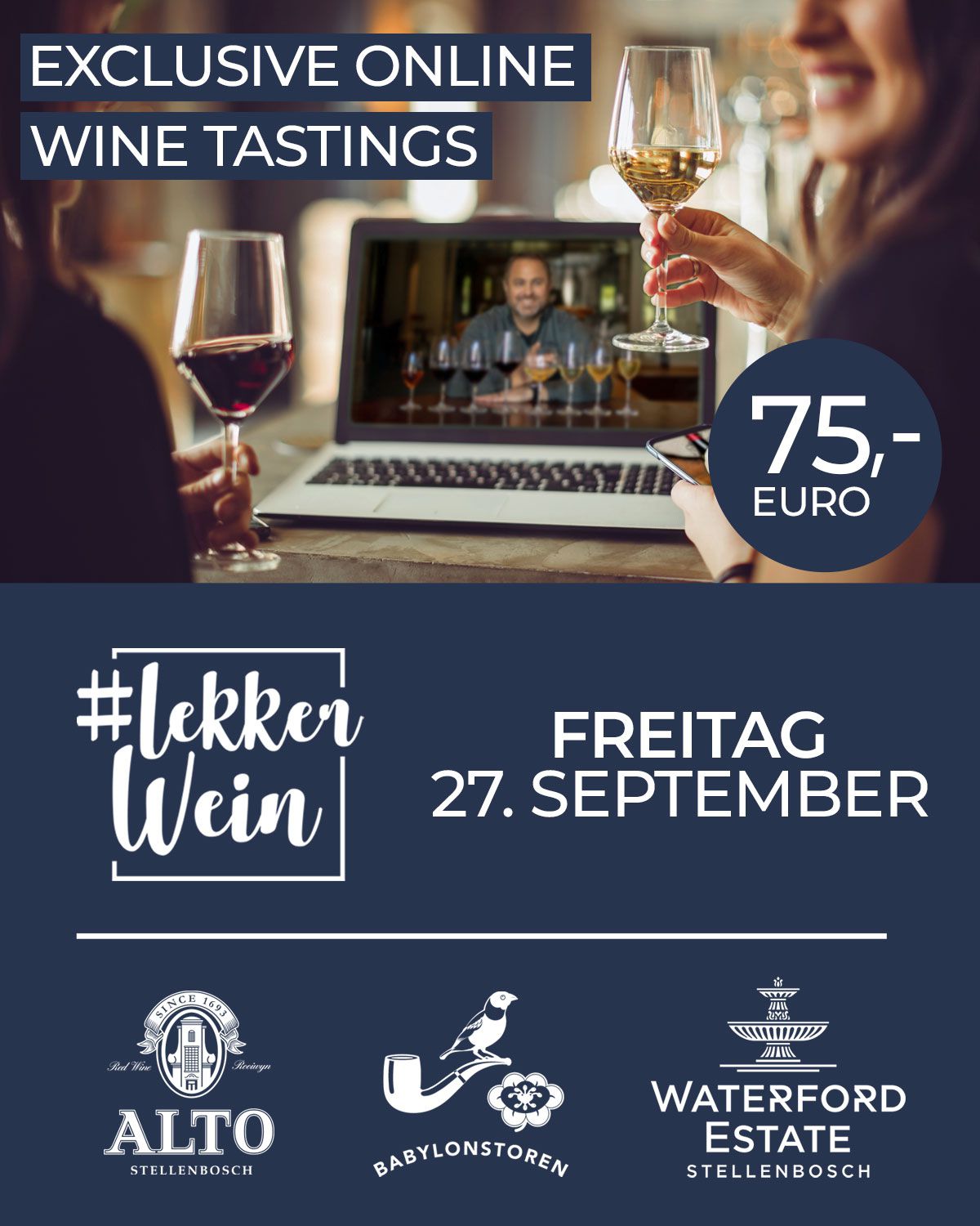 Lekkerwein 2024 Online Wine Tastings Freitag