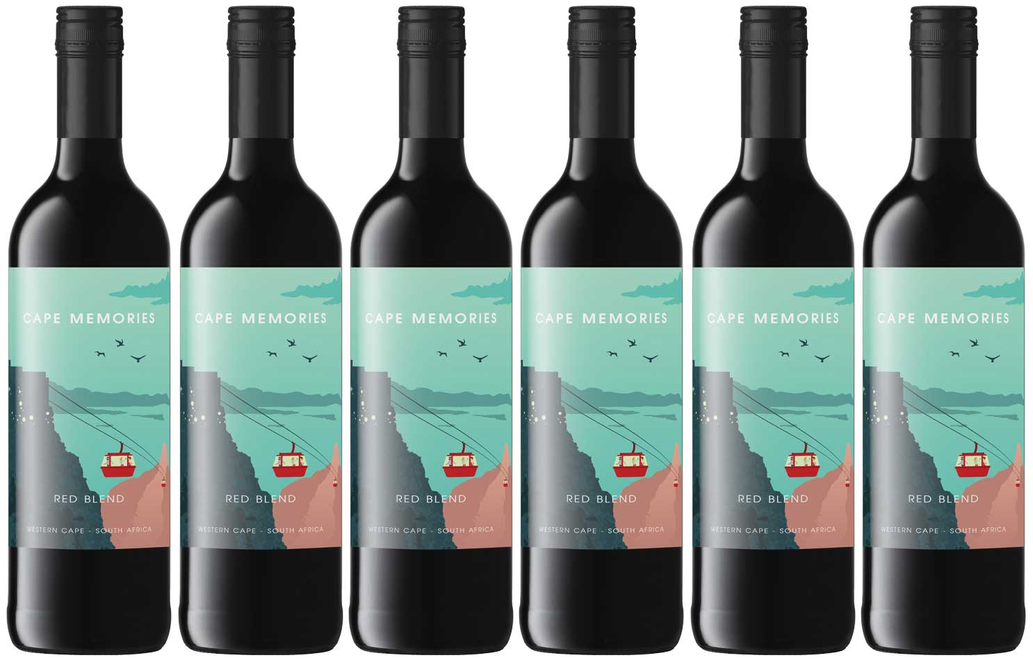 Cape Memories Red Blend | 6er Weinpaket | 2021 | Rotwein aus Südafrika